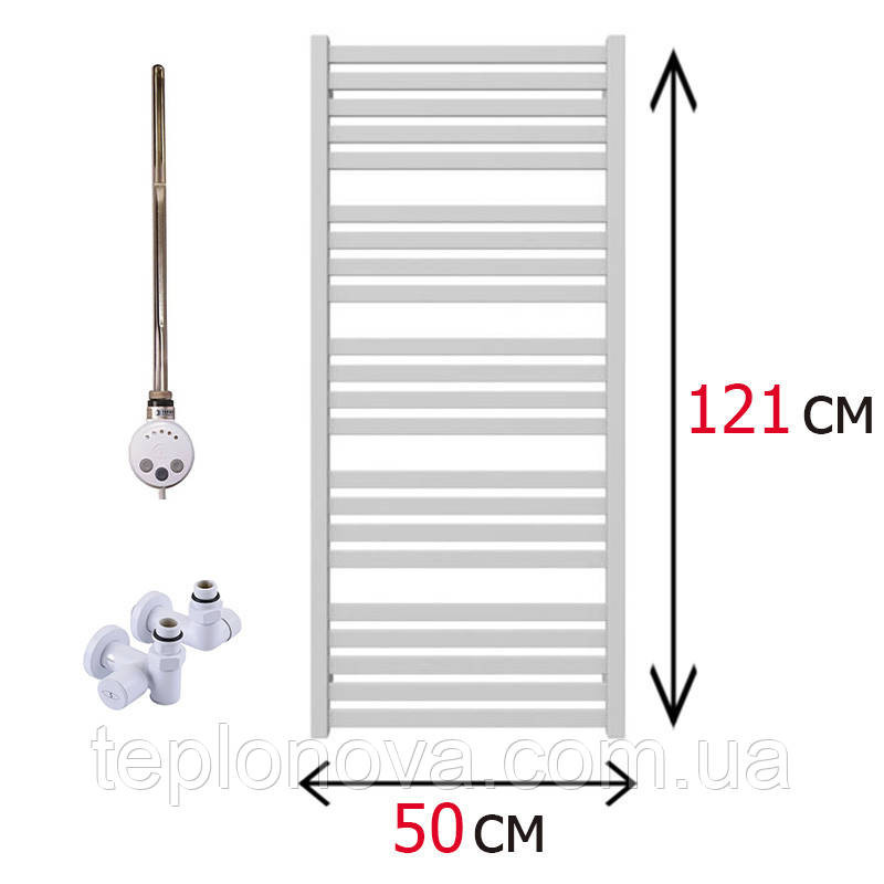 Комбинированный Полотенцесушитель Плоский Белый 1210х500 Terma Marta Черновцы - изображение 1