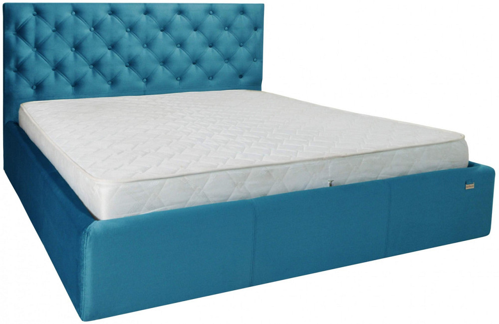 Ліжко Coventry Comfort 120 х 190 см Missoni 016 З підйомним механізмом та нішою для білизни Блакитний Дніпро - фото 15
