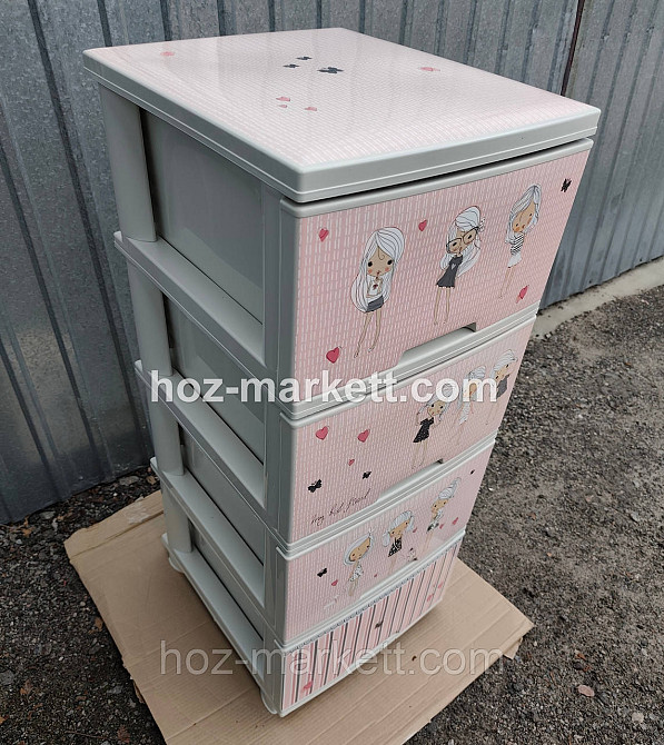 Комод білий пластиковий у дитячу "Дівчата" Алеана Харків - фото 9
