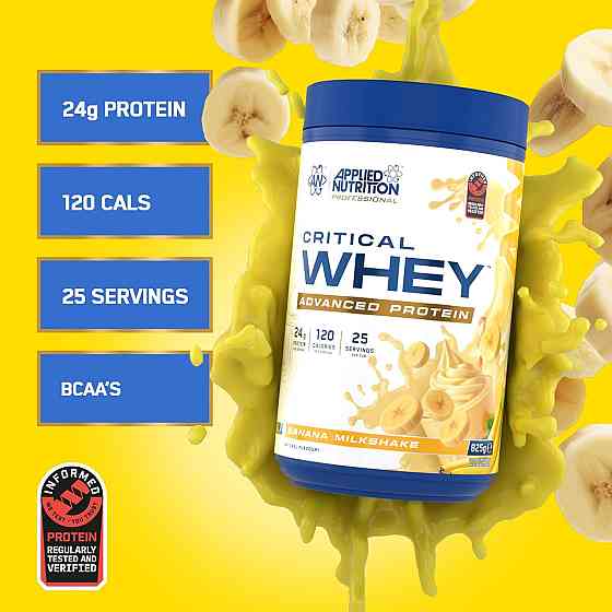 Протеїн Applied Nutrition Critical Whey Protein 825 г, Banana Milkshake Луцьк
