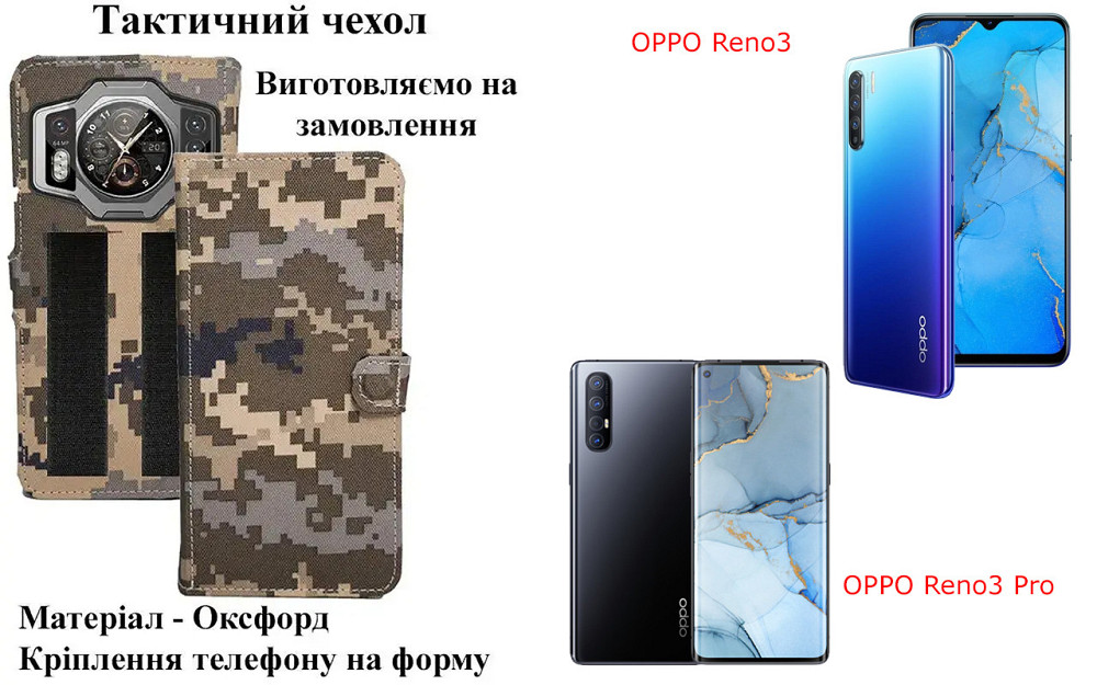Тактический чехол для Motorola ThinkPhone, крепится к снаряжению на липучке Киев - изображение 1