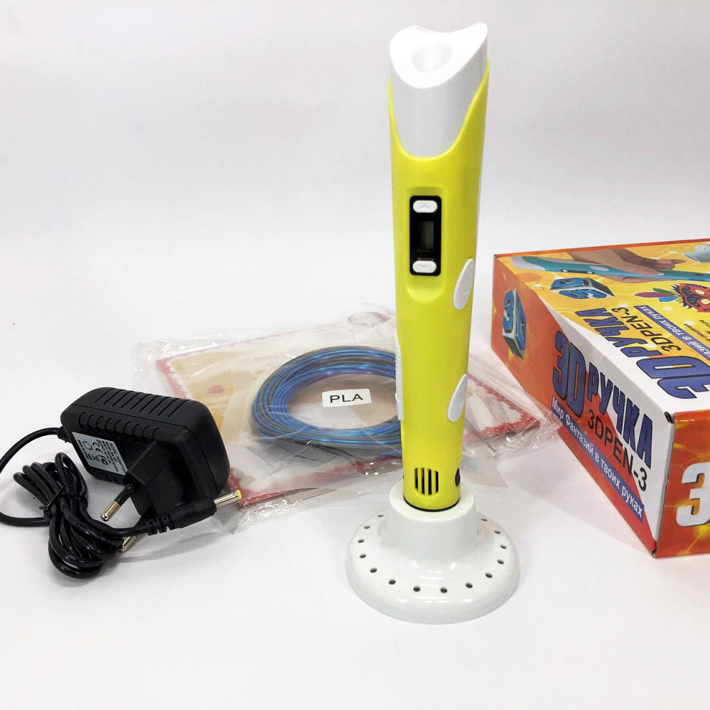 Акумуляторна 3D ручка з вбудованим акумулятором 3D ручка Smart 3D Pen 2 желтая, VT-878 3d pen Київ - фото 10