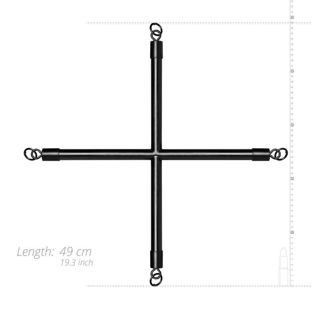 Хрестовина Bedroom Fantasies Hog Tie Cross Bar With Cuffs Sex Aura Київ - фото 3
