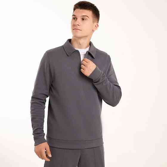 Темно-сірий спортивний костюм для чоловіків Pobedov Binance. Весна осінь спортивний комплект Київ