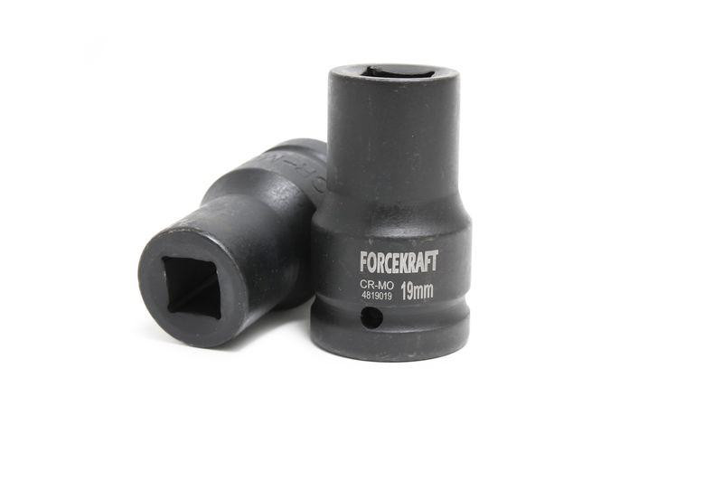 Головка ударна для футорки 1" 4-гранна 19 мм FORCEKRAFT FK-4819019 Одеса - фото 1