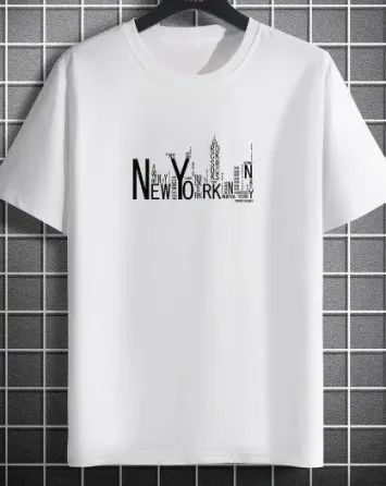 Футболка мужская с принтом  48 Белая 2664093583 Днепр