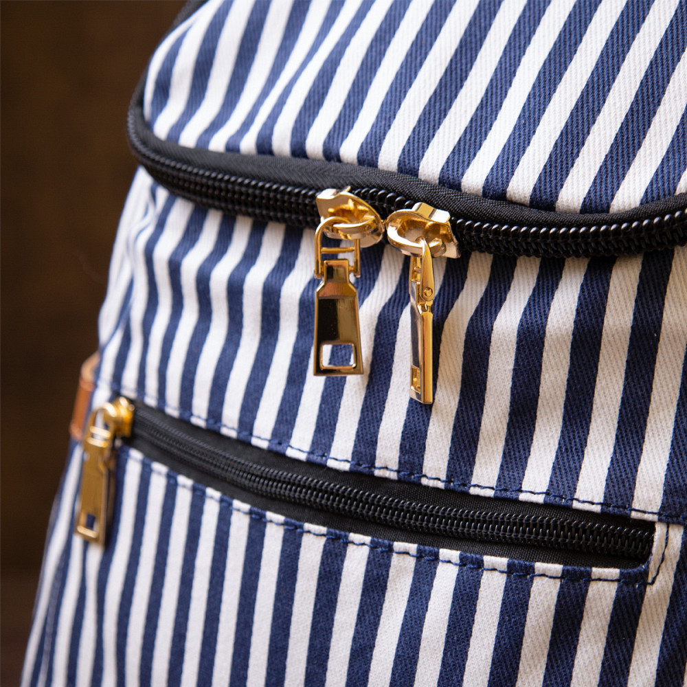 Рюкзак текстильний жіночий в смужку Vintage 20668 Білий Київ - фото 10