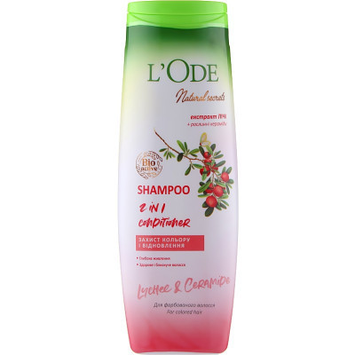 Шампунь L'Ode Защита цвета и восстановление Для окрашенных волос 400 мл (4823107600708) Винница - изображение 1