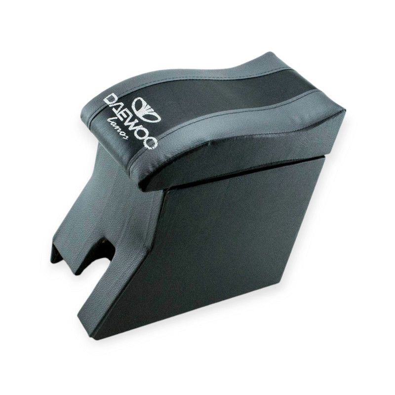 Подлокотник daewoo lanos серый с вышивкой (кожзам) new изгибом Мукачево - изображение 1