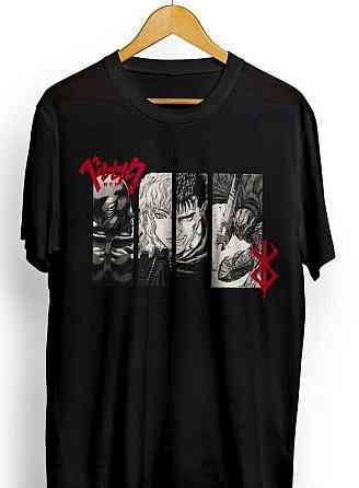 Футболка аниме Берсерк Манга Гутс Берсеркер оверсайз (S/M/L) Черний AnimeJ0982 Днепр