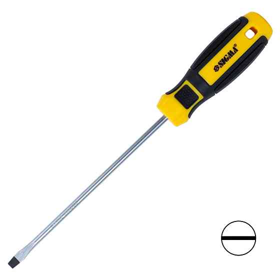 Отвертка шлицевая SL 5.0×150мм CrV Mega SIGMA (4009231) Киев
