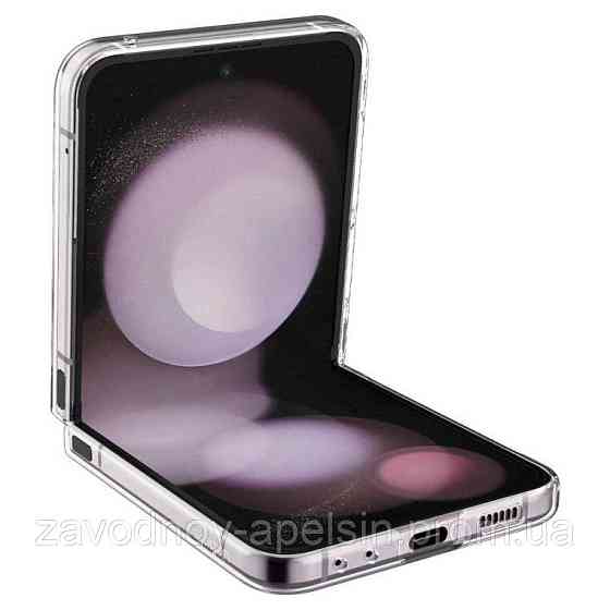 Чохол книжка Samsung Galaxy Z Flip6 Шкіряний (чорний) Одеса