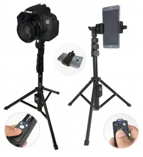 Телескопічний штатив монопод Yunteng VCT-1388 Селфи палиця для камери телефону (Чорний) Київ - фото 2