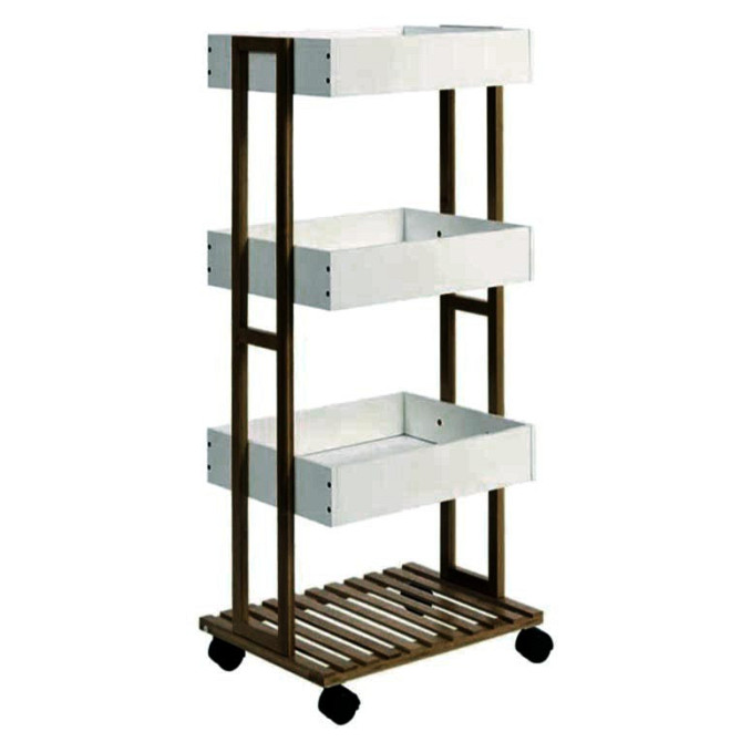 Етажерка для ванної на коліщатах "Павіліон" робуста-зефір Миколаїв - фото 1