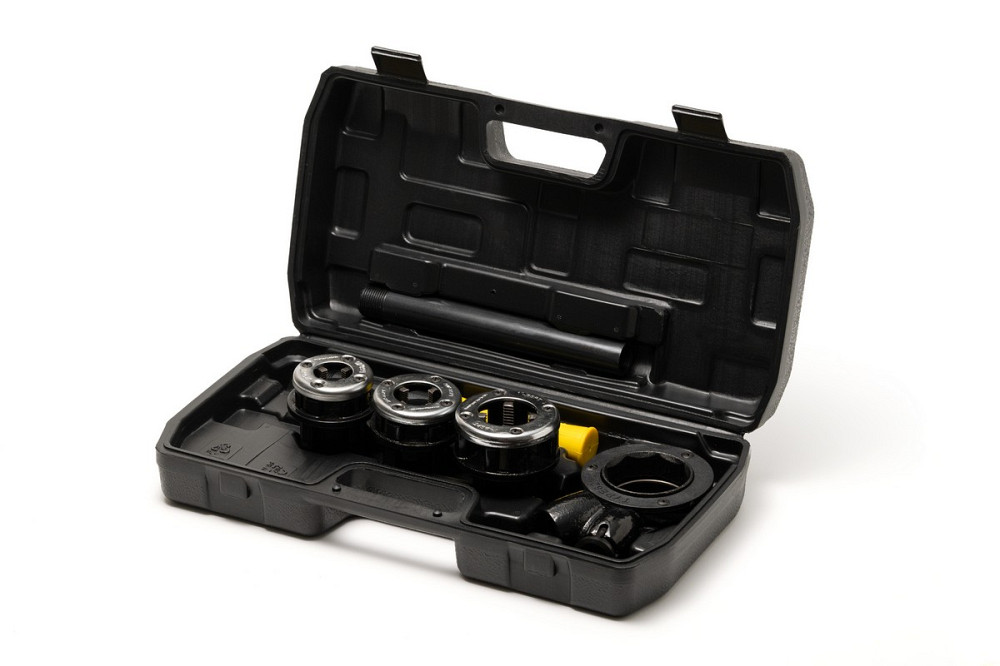 MASTERTOOL Клуп трубний для нарізання різьби MASTERTOOL BSPT ½"/¾"/1" набір 3 шт 14-1402 Коломия - фото 3