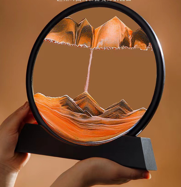 Песочная картина БОЛЬШАЯ 27 см, Рамка с кварцевым песком, декор интерьера, рамка для релакса ЗЕЛЕНАЯ Кременчуг - изображение 9