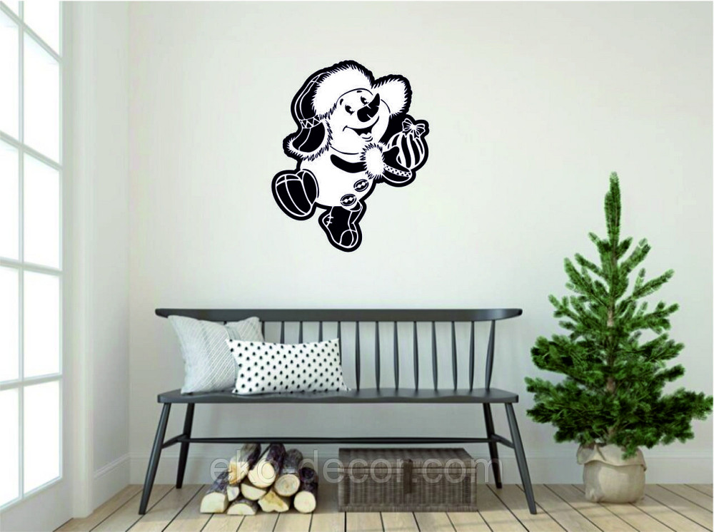 Декоративне настінне Панно «Сніговик», Декор на стену Київ - фото 4