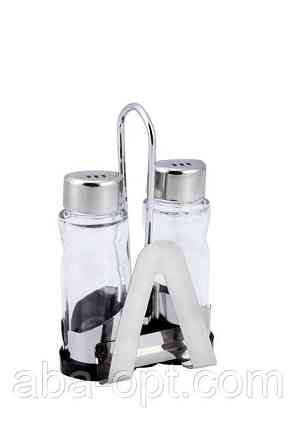 Спецовник ( сіль \ перець \ салф ) на нержавіючій підставці ( 4 пр) Одеса