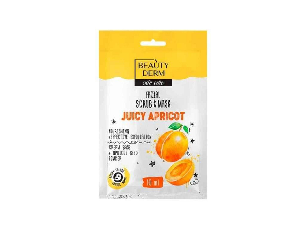 Маска-скраб 10мл для обличчя Juicy Apricot ТМ BEAUTYDERM Киев - изображение 1