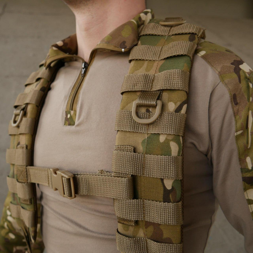 Разгрузочный пояс мультикам R-1 широкий тактический пояс с лямками военный рпс мультикам материал Cordura Львов - изображение 3