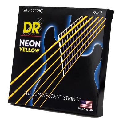 Струны для гитары DR Strings NEON Yellow Electric - Light (09-42) (NYE-9) Винница - изображение 2