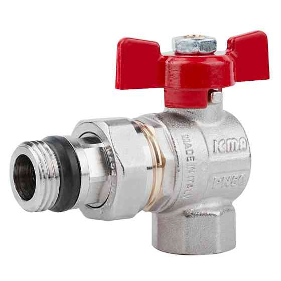 Кран кульовий Icma FAR. ROSSA 1/2" кутовий No362 Київ