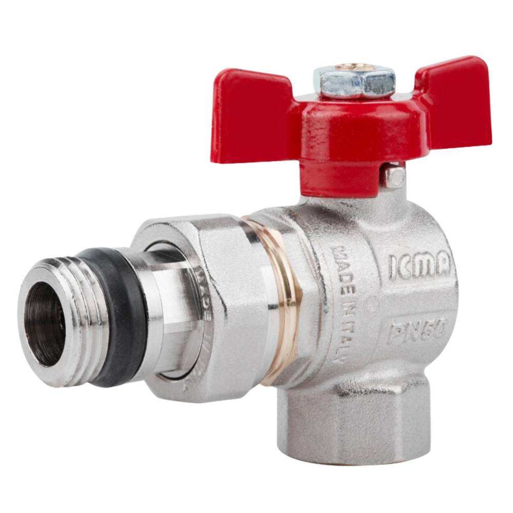 Кран кульовий Icma FAR. ROSSA 1/2" кутовий No362 Київ - фото 1