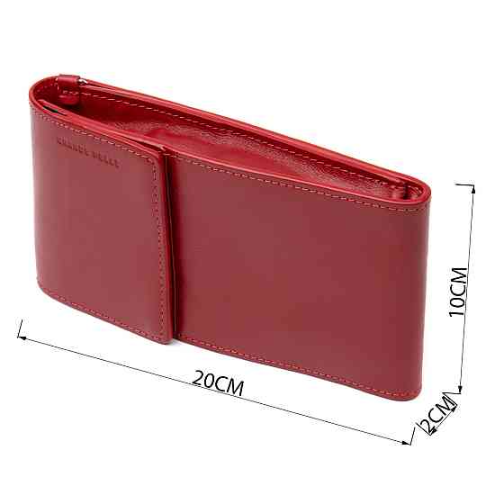 Жіноча шкіряна сумка-гаманець GRANDE PELLE 11441 Червоний Київ