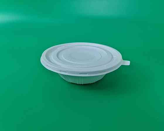 Крышка биоразлагаемая для миски (салатница) 1000 мл (кукурузный крахмал) (100 шт) Харьков