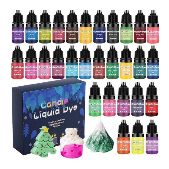 Набір рідких концентрованих барвників для виготовлення мила та свічок, 30 відтінків по 5 мл Кам'янець-Подільський