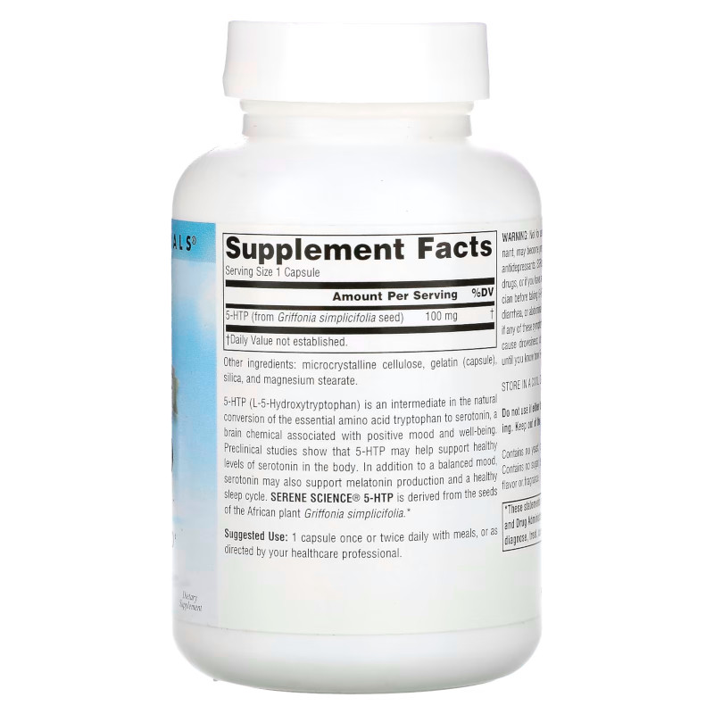 Serene Science®, 5-HTP, 100 mg, 60 Capsules Луцьк - фото 2