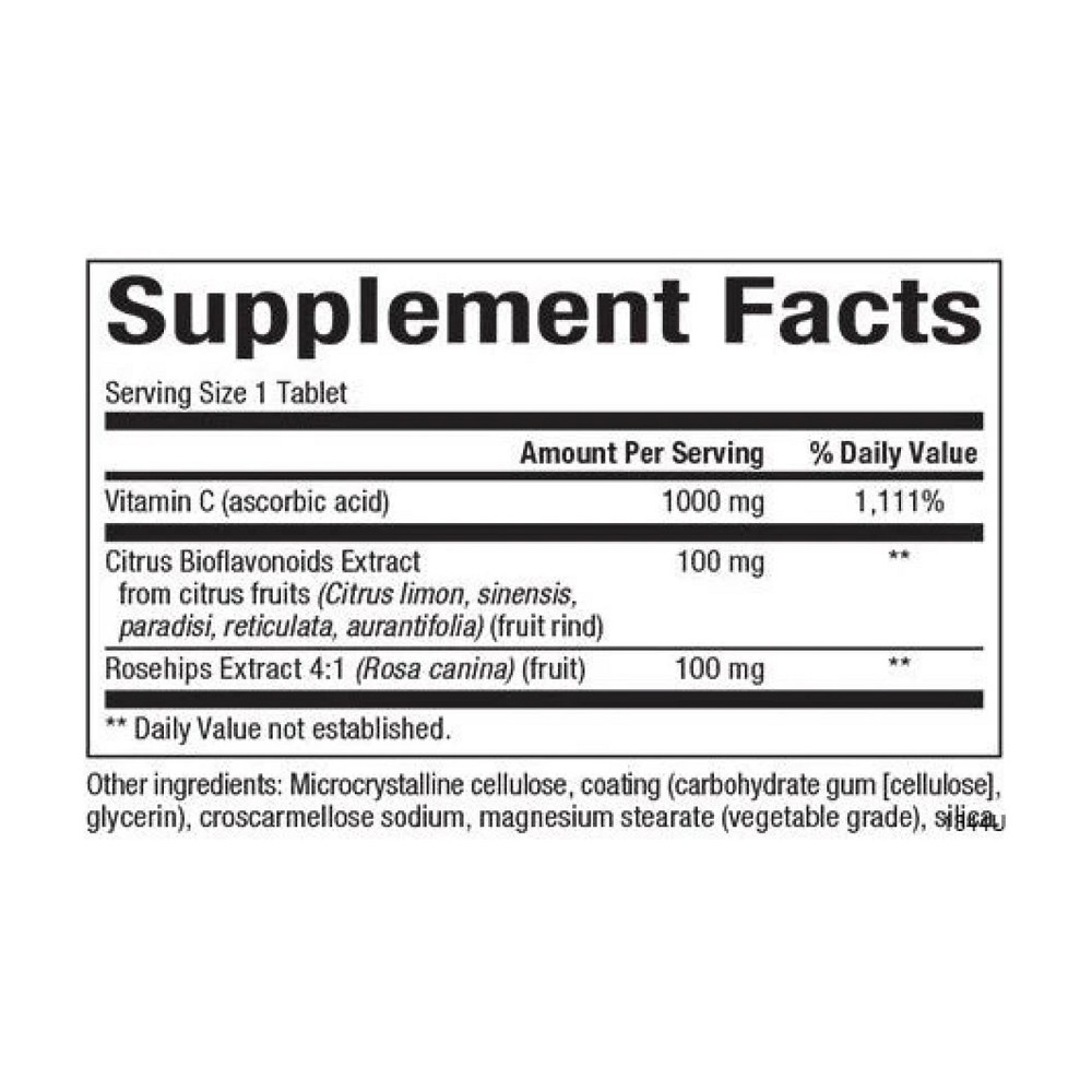 Витамины Natural Factors Витаимн С Vitamin C 1000mg 90 таб Киев - изображение 2