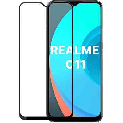 Скло захисне PowerPlant Full screen Realme C11, Black (GL609260) Вінниця