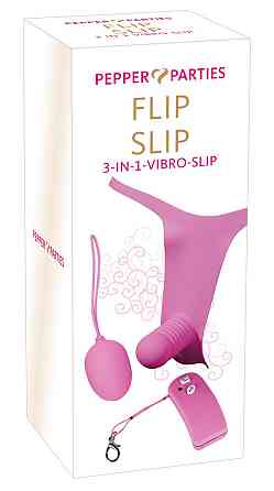 Страпон з порожниною FLIP SLIP с віброкулею Sex Aura Київ