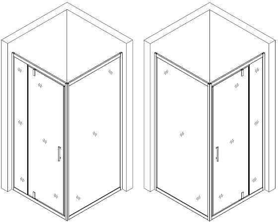 Душевая квадратная кабина без поддона MORAVA N90GB BRAVO (1уп.) (000029368) Киев