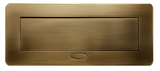 Меблева розетка потрійна LIVOLO бронзова, вбудована у стільницю, для кухні/офісу/конференц-залу, висувна, з заземленням, плавне відкриття, алюміній 26 Коломыя