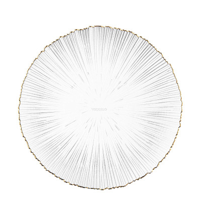 Тарелка Ardesto Mallow, 26.5см, скло, прозорий (AR5013) Винница - изображение 1