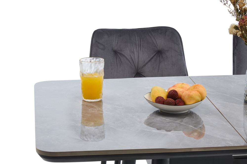 Стіл Нептун 95/125*70 чорний/керам Армані BNSgrey Киев - изображение 2