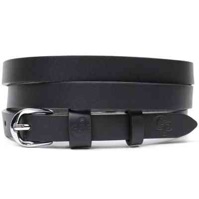 Ремень Grande Pelle Женский из натуральной кожи Черный (11693) Винница