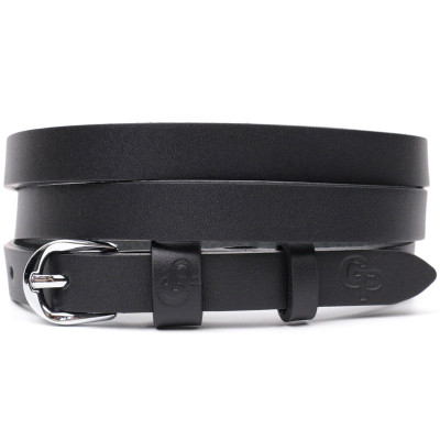 Ремень Grande Pelle Женский из натуральной кожи Черный (11693) Винница - изображение 1