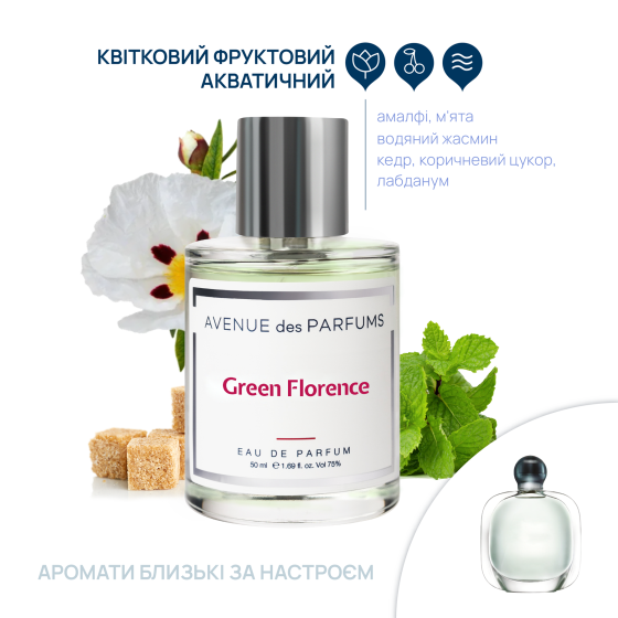 Парфумована вода Green Florence Avenue des Parfums 50 мл Вінниця