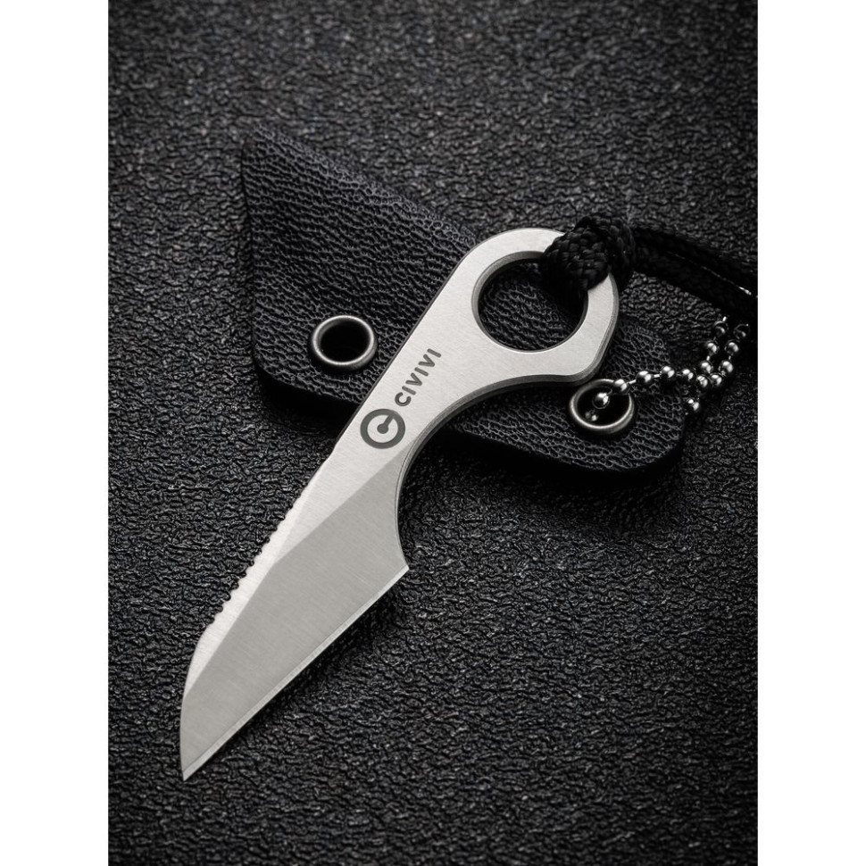 Ніж фіксований тактичний  Civivi Gramis, (2.6 см) 14C28N сірий Киев - изображение 13