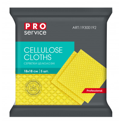 Серветки для прибирання PRO service Professional целюлозні Жовті 5 шт. (4823071623024) Вінниця - фото 1
