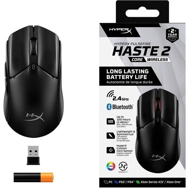 Миша бездротова HyperX Pulsefire Haste 2 Core Wireless Black (8R2E6AA) Чорний Харьков - изображение 10