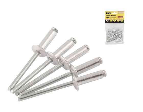 Заклепки алюмінієві витяжні MASTERTOOL 4.0х14.00 мм 50 шт 20-0520 Коломия