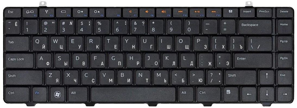 Клавиатура для ноутбука Dell Inspiron (1464) Black, RU Вінниця - фото 2