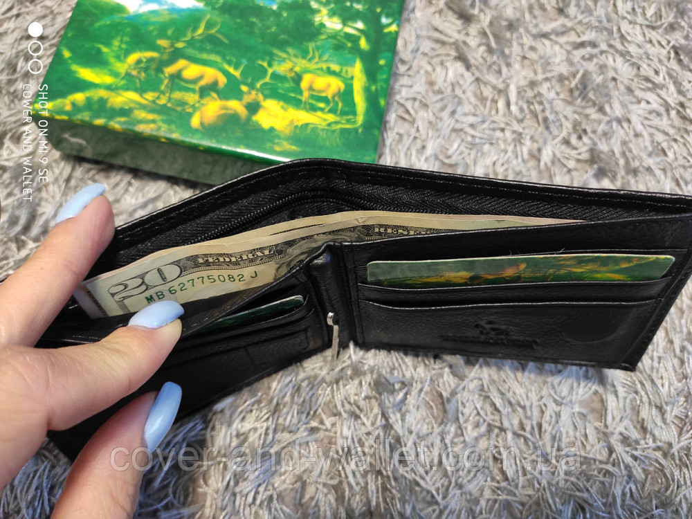Маленький мужской кошелек на магнитах с зажимом для купюр Marco Coverna Киев - изображение 7