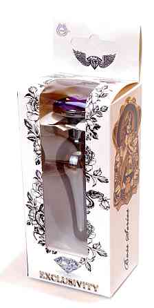 Анальна пробка Boss Series - Jewellery Dark Silver BUTT PLUG Purple, BS6400061 Sex Aura Київ