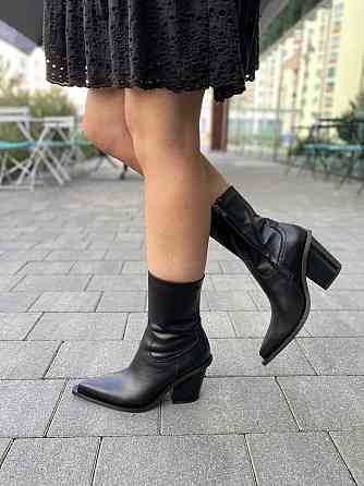 Nikos Черевики жіночі Niko`s 2478 чорні (весна-осінь, шкіра натуральна) (5644) 38 Коломия