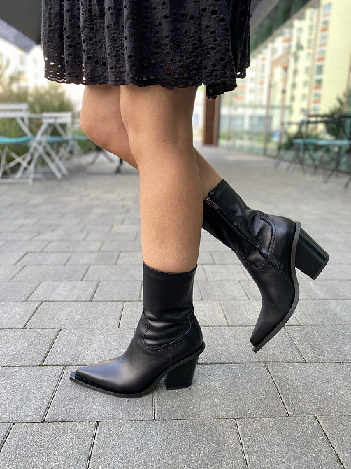 Nikos Черевики жіночі Niko`s 2478 чорні (весна-осінь, шкіра натуральна) (5644) 38 Коломия - фото 3